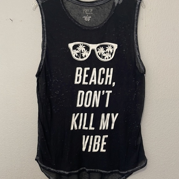 BEACH DON’T KILL MY VIBE TANK TOP - Picture 2 of 5